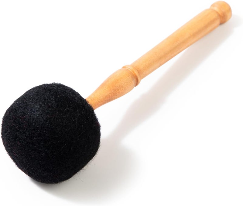 HIMALAYAN BAZAAR Drum Mallet Wool Felted Drum Stick - 9 Inches Wool Mallet for Gongs & Large Singing Bowls by - Image 1